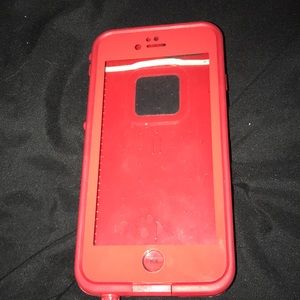 iphone 6s lifeproof case (red)